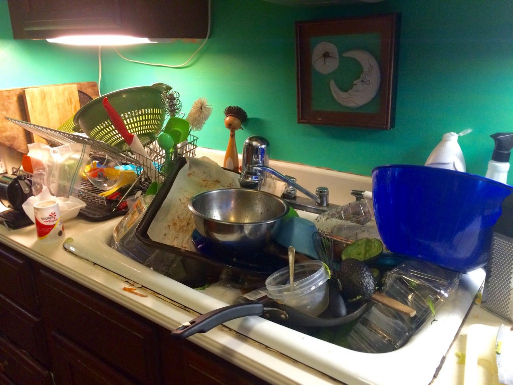 A messy kitchen can attract bugs and rodents into your property.