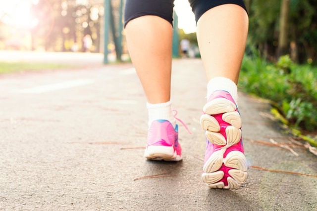 Walking to work has many health and financial benefits.